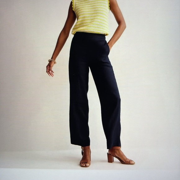 Boden Navy Blue Hampstead Linen Trousers 6P - Picture 1 of 15